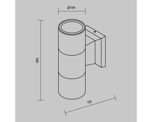 Настенный светильник (бра) Outdoor O574WL-02W