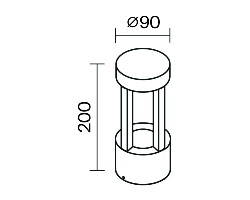 Настенный светильник (бра) Outdoor O458WL-L9GF3K