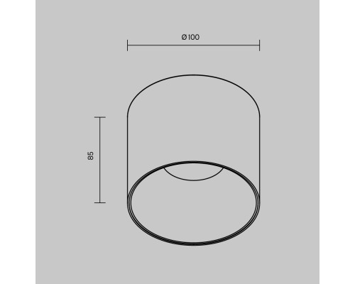 Потолочный светильник Technical C064CL-01-15W3K-RD-WB