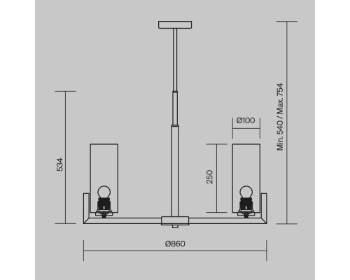Люстра Maytoni MOD089PL-10BS