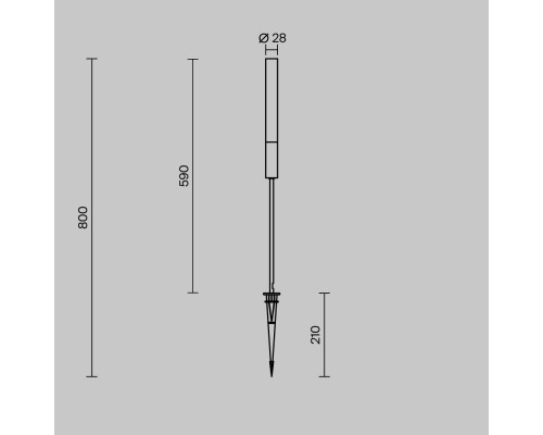 Ландшафтный светильник Outdoor O510FL-L3B3K