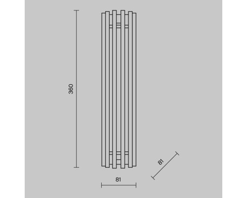 Настенный светильник (бра) Maytoni MOD410WL-L12CH3K