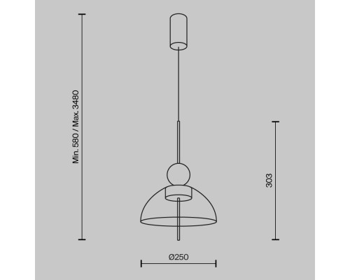 Подвесной светильник Maytoni MOD185PL-L6B3K1