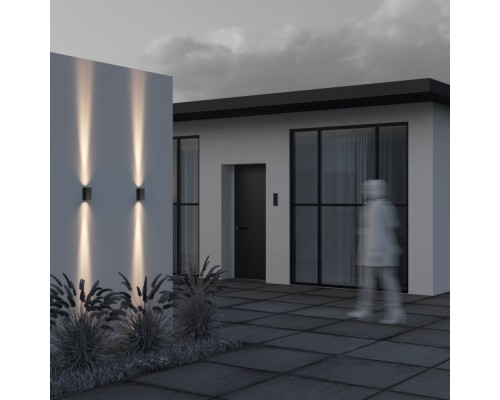 Настенный светильник (бра) Outdoor O570WL-L10B3K