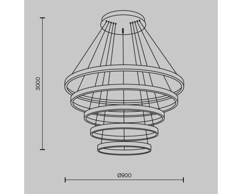 Подвесной светильник Maytoni MOD058PL-L200BSK