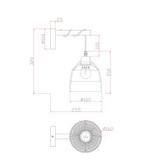 Настенный светильник (бра) Freya FR5334WL-01B