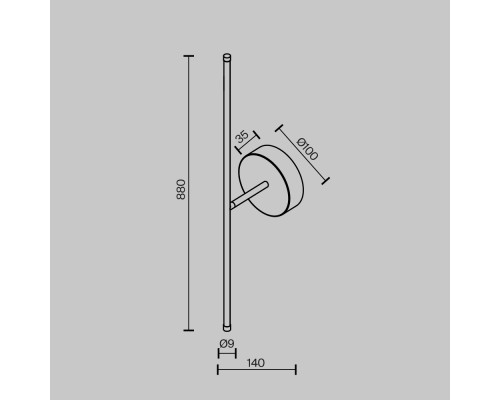 Настенный светильник (бра) Technical C084WL-L12BS2.7K