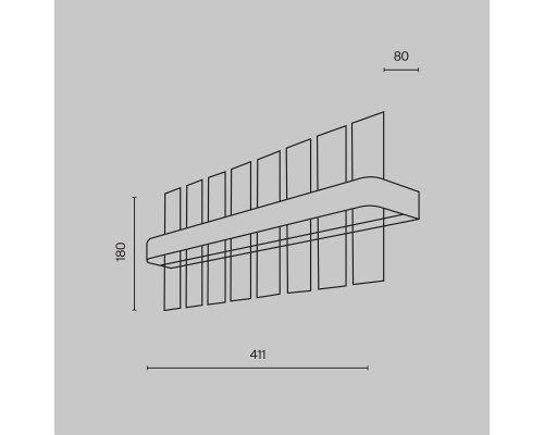 Настенный светильник (бра) Maytoni MOD173WL-L15BS3K