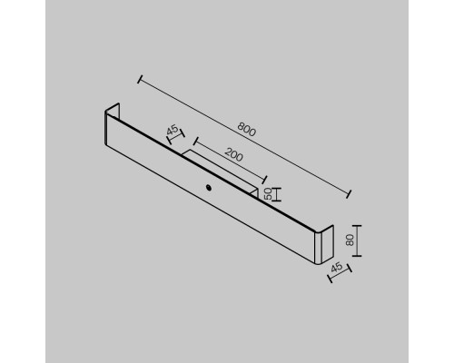 Настенный светильник (бра) Maytoni MOD492WL-L16BK