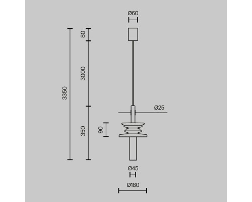 Подвесной светильник Maytoni MOD255PL-01B1