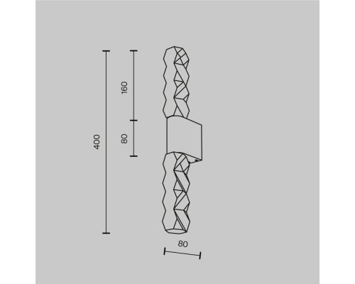 Настенный светильник (бра) Maytoni MOD328WL-L5BS3K