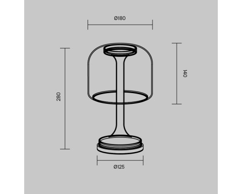 Настольный светильник Maytoni MOD286TL-L8W3K