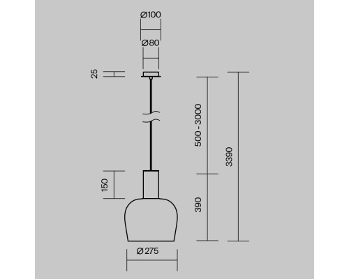 Подвесной светильник Maytoni MOD414PL-L7B3K