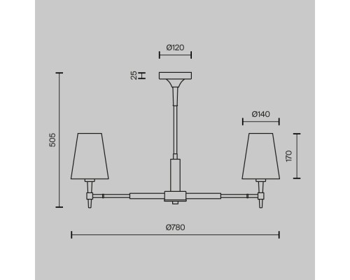 Люстра Maytoni H001CL-05BS