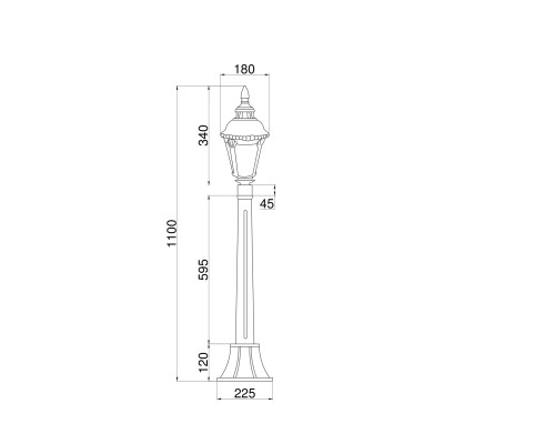 Ландшафтный светильник Outdoor O028FL-01BZ