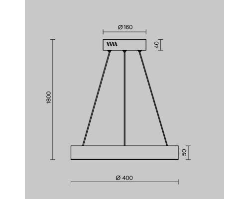 Подвесной светильник Maytoni MOD415PL-L36BS4K