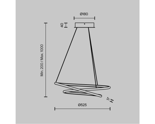 Подвесной светильник Maytoni MOD100PL-L47BSK1