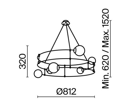 Подвесной светильник Maytoni MOD317PL-06B