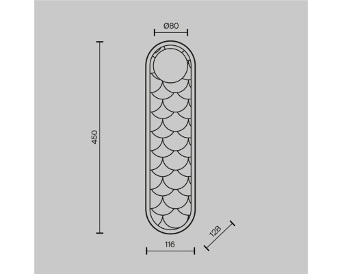 Настенный светильник (бра) Maytoni MOD473WL-L25BSK