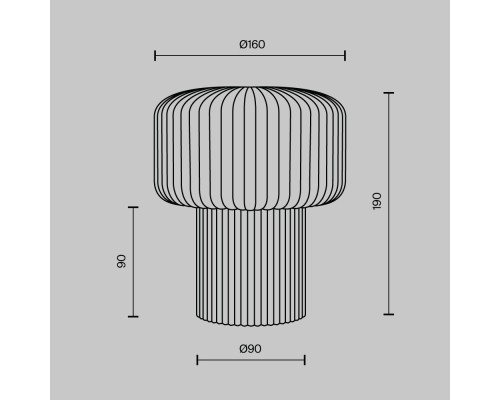 Настольный светильник Maytoni MOD404TL-01BG