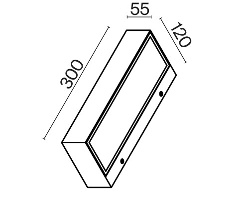 Настенный светильник (бра) Outdoor O428WL-L20W3K