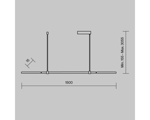 Подвесной светильник Maytoni MOD005PL-L48BK