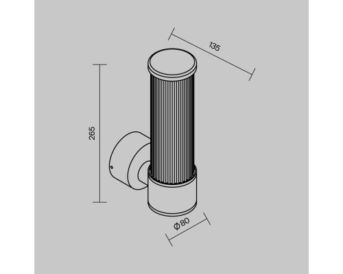 Настенный светильник (бра) Outdoor O593WL-L8BR3K