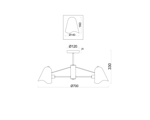 Люстра Freya FR5037PL-05S