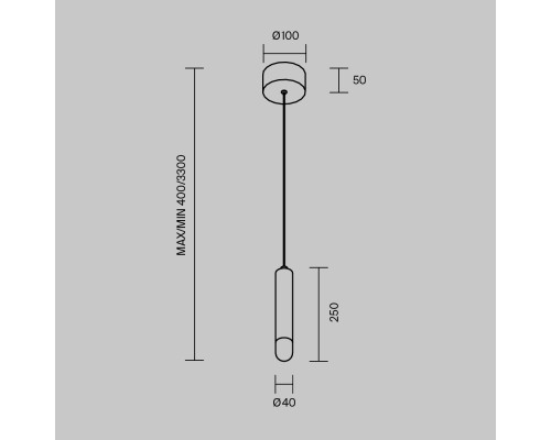 Подвесной светильник Maytoni MOD534PL-L4B3K