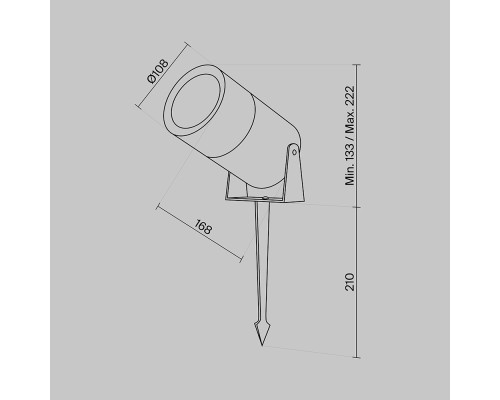 Ландшафтный светильник Outdoor O050FL-L15GF3K