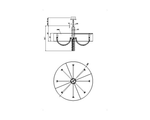 Подвесной светильник Maytoni DIA008PL-08CH