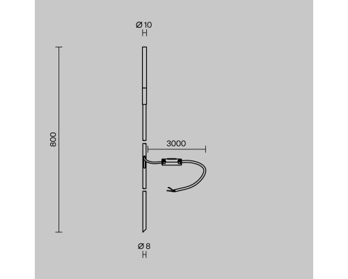 Ландшафтный светильник Outdoor O524FL-L2B3K