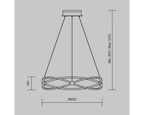 Подвесной светильник Maytoni MOD062PL-L45CH3K