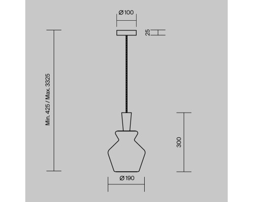 Подвесной светильник Maytoni MOD405PL-01W1