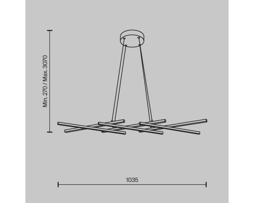 Подвесной светильник Maytoni MOD244PL-L50BSK