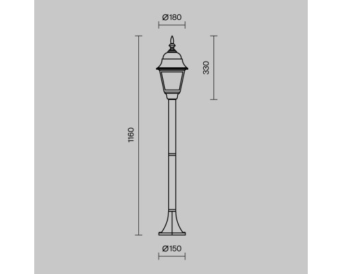 Ландшафтный светильник Outdoor O003FL-01B