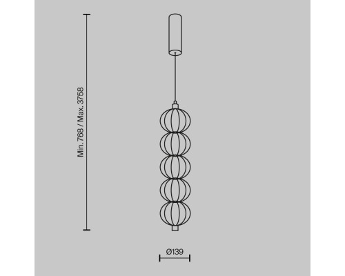 Подвесной светильник Maytoni MOD216PL-L10G3K
