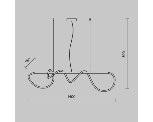 Подвесной светильник Maytoni MOD166PL-L30G3K