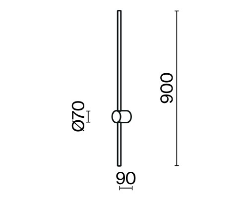 Настенный светильник (бра) Maytoni MOD237WL-L11BS3K