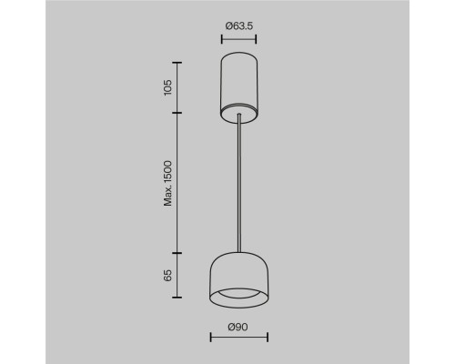 Подвесной светильник Technical P113-L12-3K-W