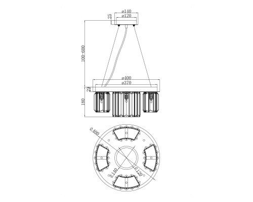 Подвесной светильник Maytoni MOD083PL-04CH