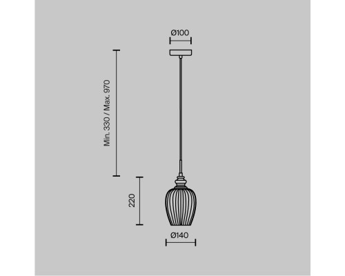 Подвесной светильник Maytoni MOD044-PL-01-N