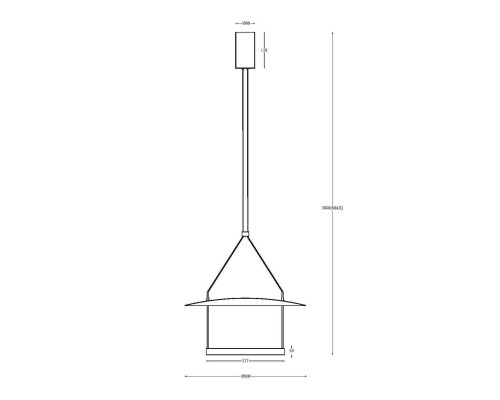 Подвесной светильник Maytoni MOD280PL-L30B3K