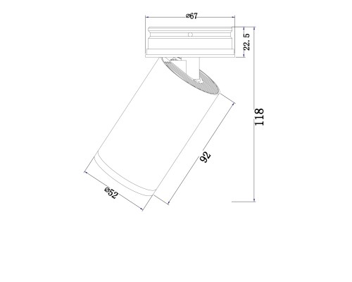 Потолочный светильник Technical C058CL-01B