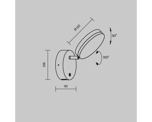 Настенный светильник (бра) Maytoni MOD070WL-L8W3K