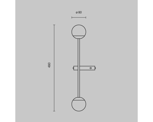 Настенный светильник (бра) Maytoni MOD285WL-L10BS3K