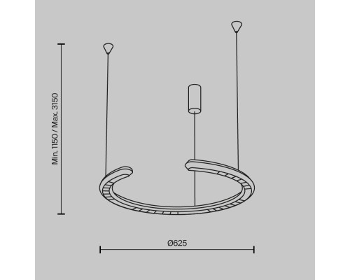 Подвесной светильник Maytoni MOD276PL-L20W3K