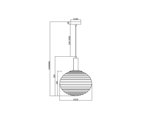 Подвесной светильник Maytoni MOD268PL-01G