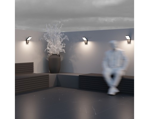 Настенный светильник (бра) Outdoor O595WL-L12B3K