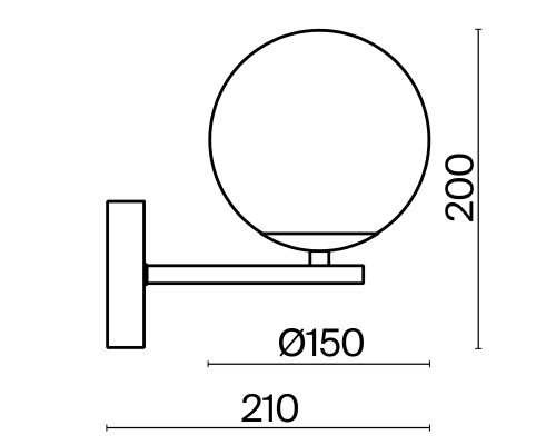 Настенный светильник (бра) Freya FR5230WL-01BS
